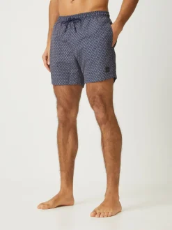 Badkleding|BOSS - Vibe Printed Swim T-shirt Oranje