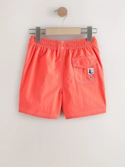 Badkleding|Next - Contrast Stitch Swim Shorts (3-16yrs) Oranje