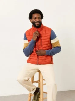 Jassen En Jacks*Fat Face - FatFace Padded Gilet Oranje