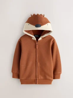 Truien En Breisels|Sweaters En Hoody´S|Next Oranje - Hoodie met ritssluiting (3 mnd-7 jr)