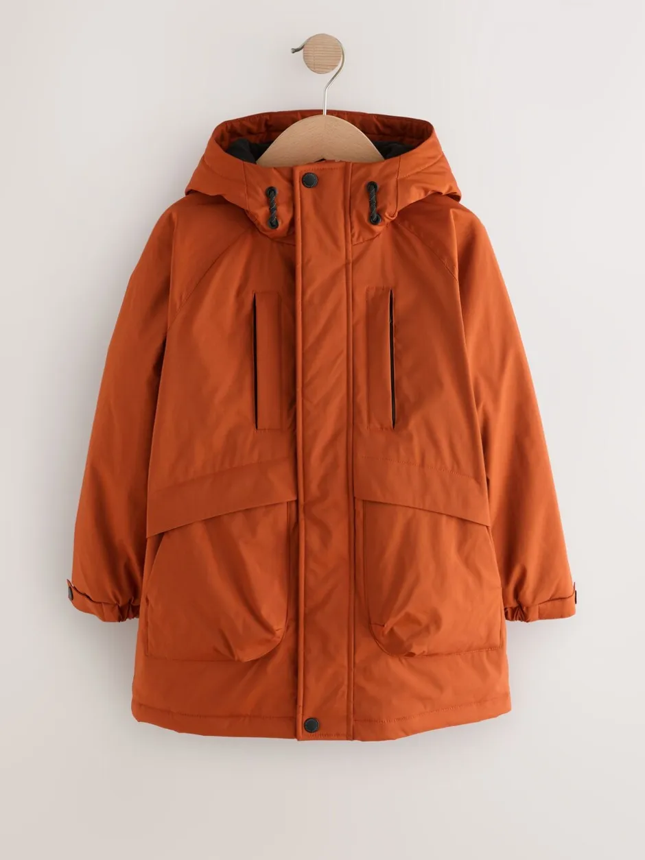 Jassen En Jacks*Next - Regenbestendige parka met fleecevoering (3-16jr) Oranje