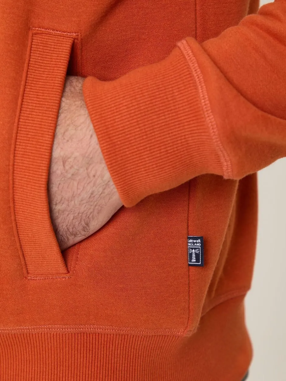 Sweaters En Hoody´S|Sweaters En Hoody´S*Saltwell - Zip Through Hoodie Oranje