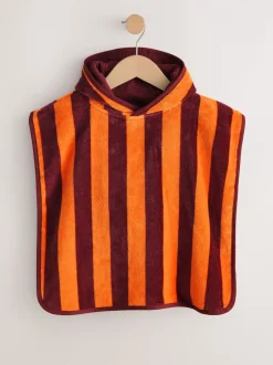 Badkleding|Badkleding|Next - Towelling Poncho (9mths-6yrs) Oranje gestreept