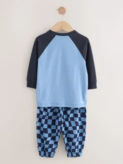 Pyjama's|Nachtkleding En Pyjama's*Next Oranje/marineblauwe met dinosaurusprint - Verpakking van 3 oversized pyjama's 3 (9mnd -10jr)