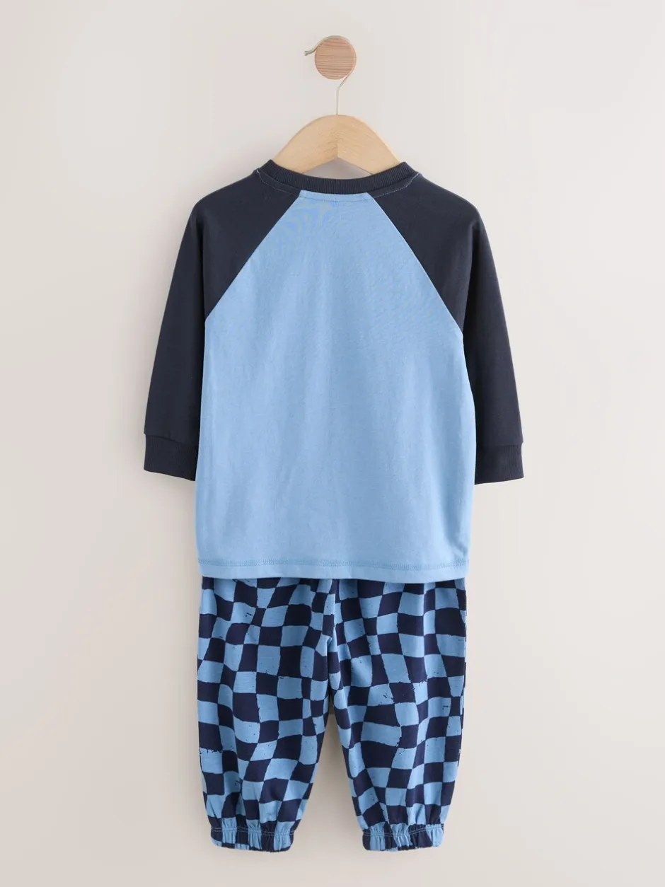 Pyjama's|Nachtkleding En Pyjama's*Next Oranje/marineblauwe met dinosaurusprint - Verpakking van 3 oversized pyjama's 3 (9mnd -10jr)