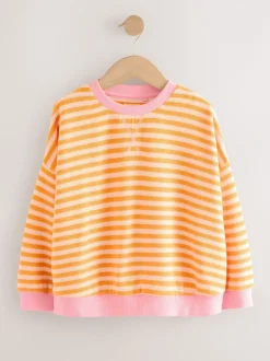 Sweaters En Hoody´S*Next Oranje/roze - Oversized Cosy Rib Sweatshirt (9mths-16yrs)