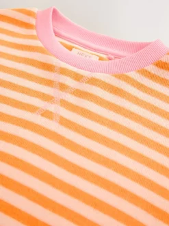 Sweaters En Hoody´S*Next Oranje/roze - Oversized Cosy Rib Sweatshirt (9mths-16yrs)