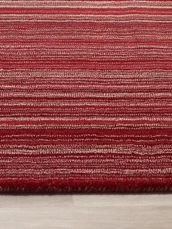 Vloerkleden En Lopers|Vloerkleden En Lopers|Origin Rugs Origins Rugs Tapijt met fijne strepen Rood
