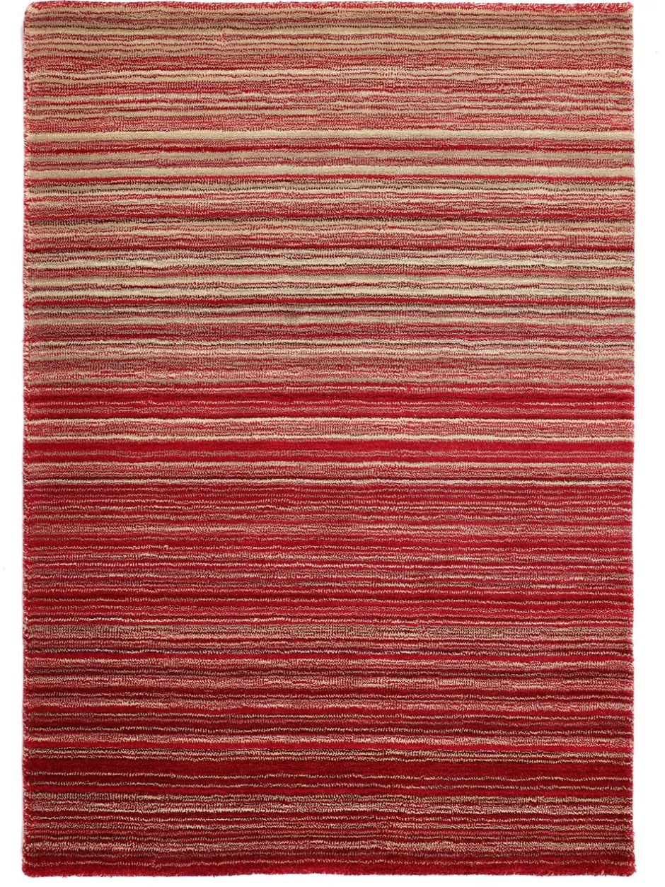 Vloerkleden En Lopers|Vloerkleden En Lopers|Origin Rugs Origins Rugs Tapijt met fijne strepen Rood