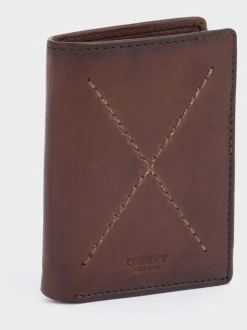Portemonnees|Osprey London The X Stitch Micro Leather RFID Card & Coin Wallet