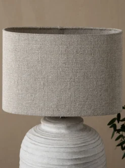 Lampenkappen|Verlichting*Next Ovale effen tweedachtige lampenkap