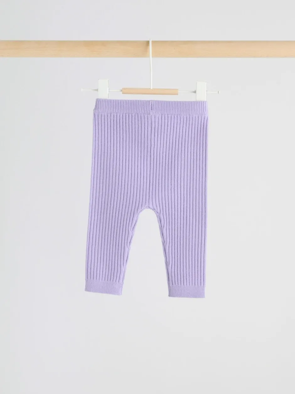 Sets En Combisets|Truien En Breisels|Next Paars - Gebreide babytrui en leggings set 2 -delig (0mnd -3jr)