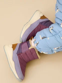 Boots|Boots*KIDLY by MORI - Quilted Snow Boots Paars