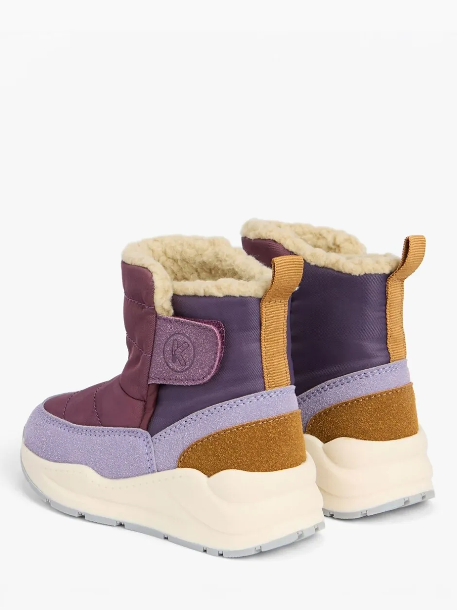 Boots|Boots*KIDLY by MORI - Quilted Snow Boots Paars