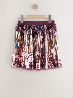 Shorts En Rokken*Next Paars - Ombré rok met pailletjes (3-16jaar)