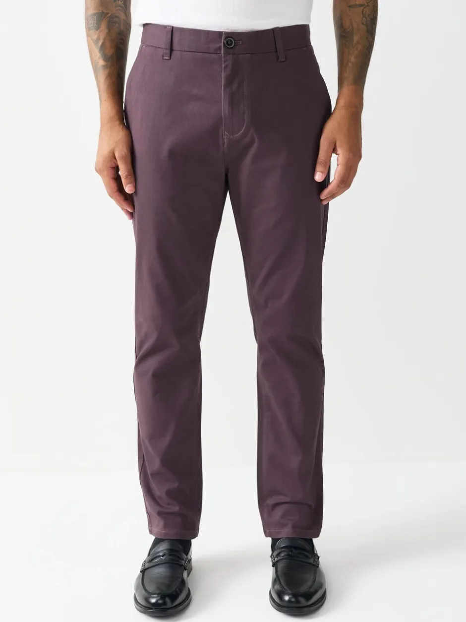 Broeken En Chino's|Next Paars - Slim Fit - Stretchy chino