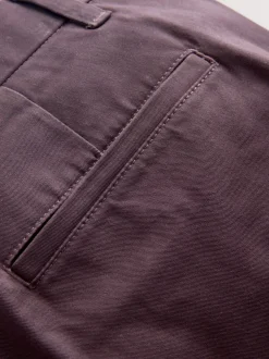 Broeken En Chino's|Next Paars - Slim Fit - Stretchy chino