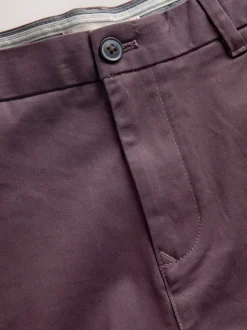 Broeken En Chino's|Next Paars - Slim Fit - Stretchy chino