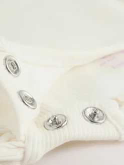 Tuinbroeken|Next - Baby Jersey Bretelbroeken en Bodysuit 2 Pieces Set (0mnd-2jr) Paars hartjes