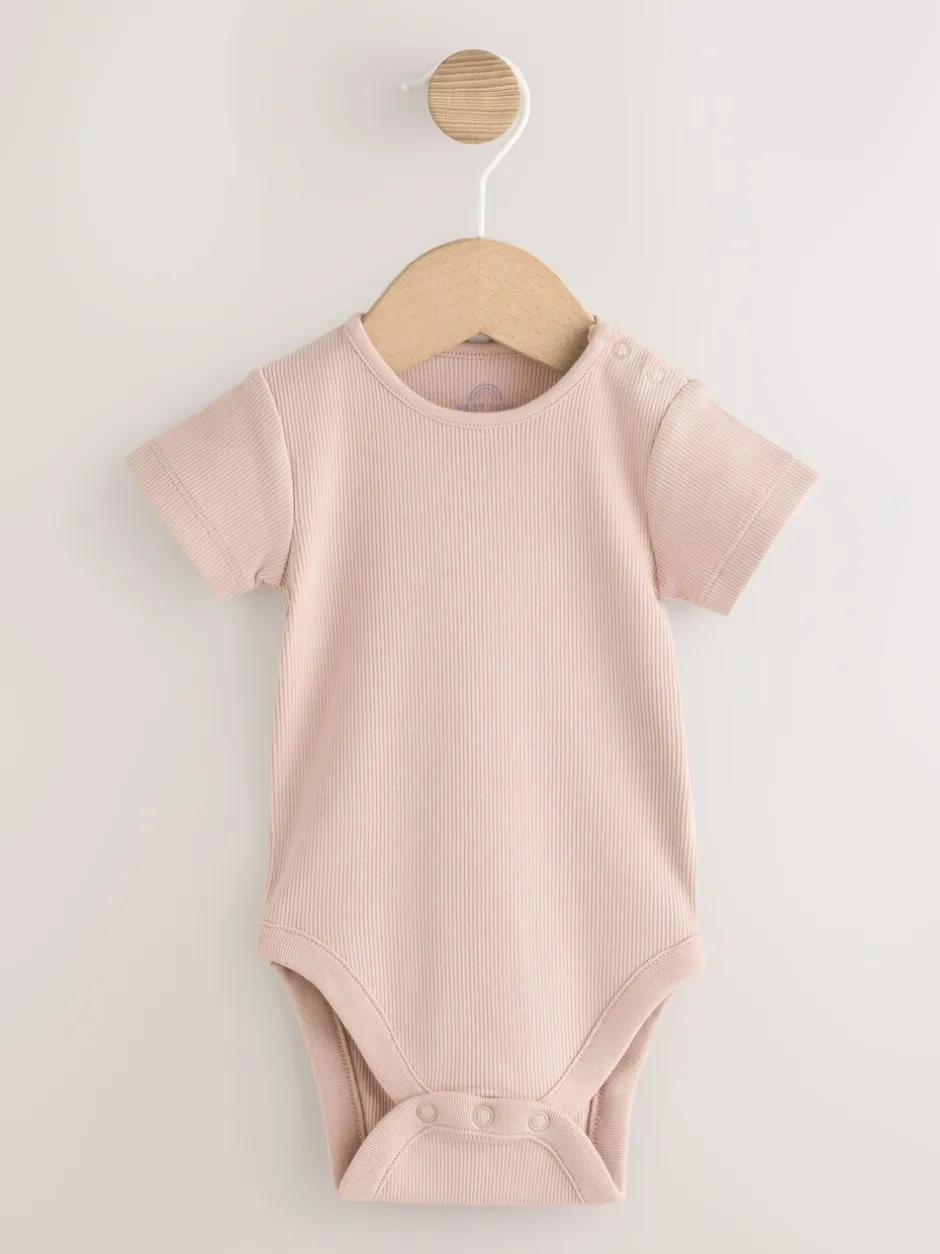 Rompertjes En Tuinbroeken|Tuinbroeken|Next - Babyjersey bretelbroeken en Bodysuits Set van 2 stuks (0maanden -3jaar) Paars met bloemen