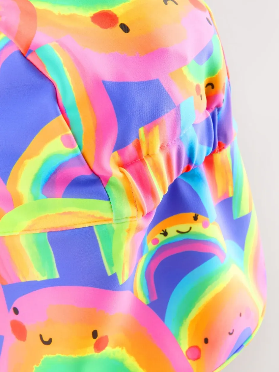 Mutsjes En Antikrabwantjes|Mutsen, Handschoenen En Sjaals*Next - Legionnairezwemhoed (3 mnd-10 jr) Paars met regenboog