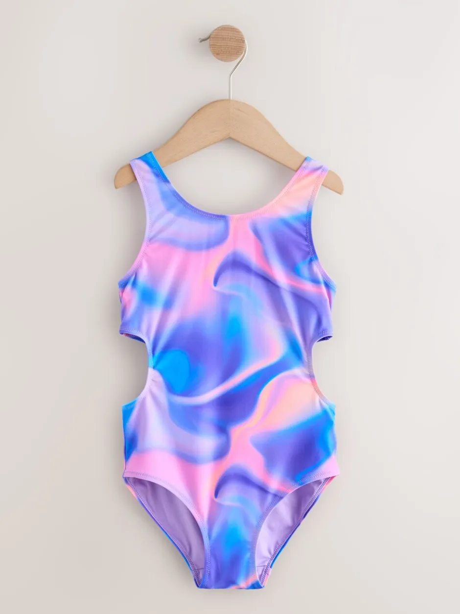 Badkleding*Next - Cutout Swimsuit (3-16yrs) Paars tie-dye