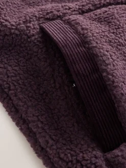 Jassen En Jacks|Sweaters En Hoody´S*Next - Cord Block Zip Through Funnel Fleece Paarsblauw