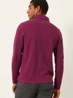 Poloshirts|T-Shirts En Hemden*Fat Face - FatFace Long Sleeve Ribbed Polo Paarsblauw