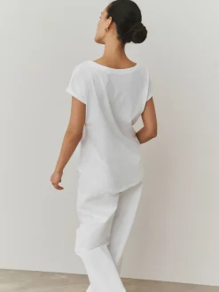 Tops En T-Shirts|Next - Set van 5 T-shirts met kapmouwtjes Paars/blauw/botergeel/roze/wit