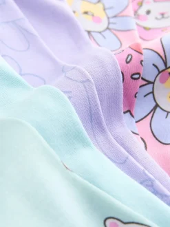 Multipacks|Nachtkleding En Pyjama's|Next - Verpakking van 3 knusse pyjama's (9 mnd-10 jr) Paarse kattenprint
