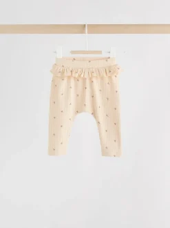 Broeken En Leggings*Next Paars/geel/crème met fijne print - Verpakking van 4 babyleggings (0 mnd -2 jr)