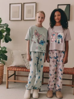 Nachtkleding En Pyjama's|Pyjama's|Next Paars/groen - Lilo & Stitch Joggers Pyjamas 2 Pack (3-16yrs)