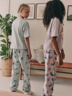 Nachtkleding En Pyjama's|Pyjama's|Next Paars/groen - Lilo & Stitch Joggers Pyjamas 2 Pack (3-16yrs)