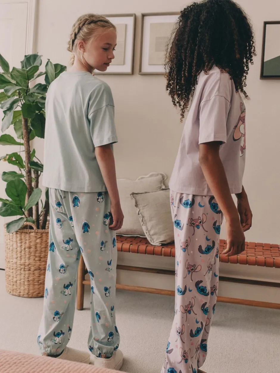 Nachtkleding En Pyjama's|Pyjama's|Next Paars/groen - Lilo & Stitch Joggers Pyjamas 2 Pack (3-16yrs)