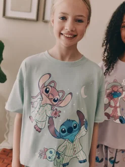 Nachtkleding En Pyjama's|Pyjama's|Next Paars/groen - Lilo & Stitch Joggers Pyjamas 2 Pack (3-16yrs)