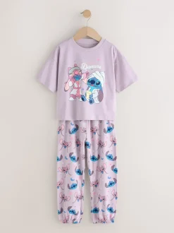 Nachtkleding En Pyjama's|Pyjama's|Next Paars/groen - Lilo & Stitch Joggers Pyjamas 2 Pack (3-16yrs)
