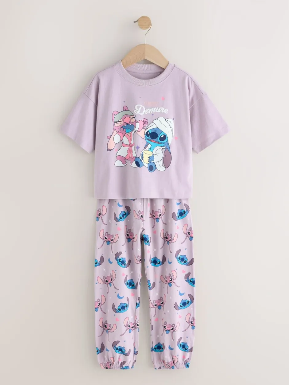Nachtkleding En Pyjama's|Pyjama's|Next Paars/groen - Lilo & Stitch Joggers Pyjamas 2 Pack (3-16yrs)