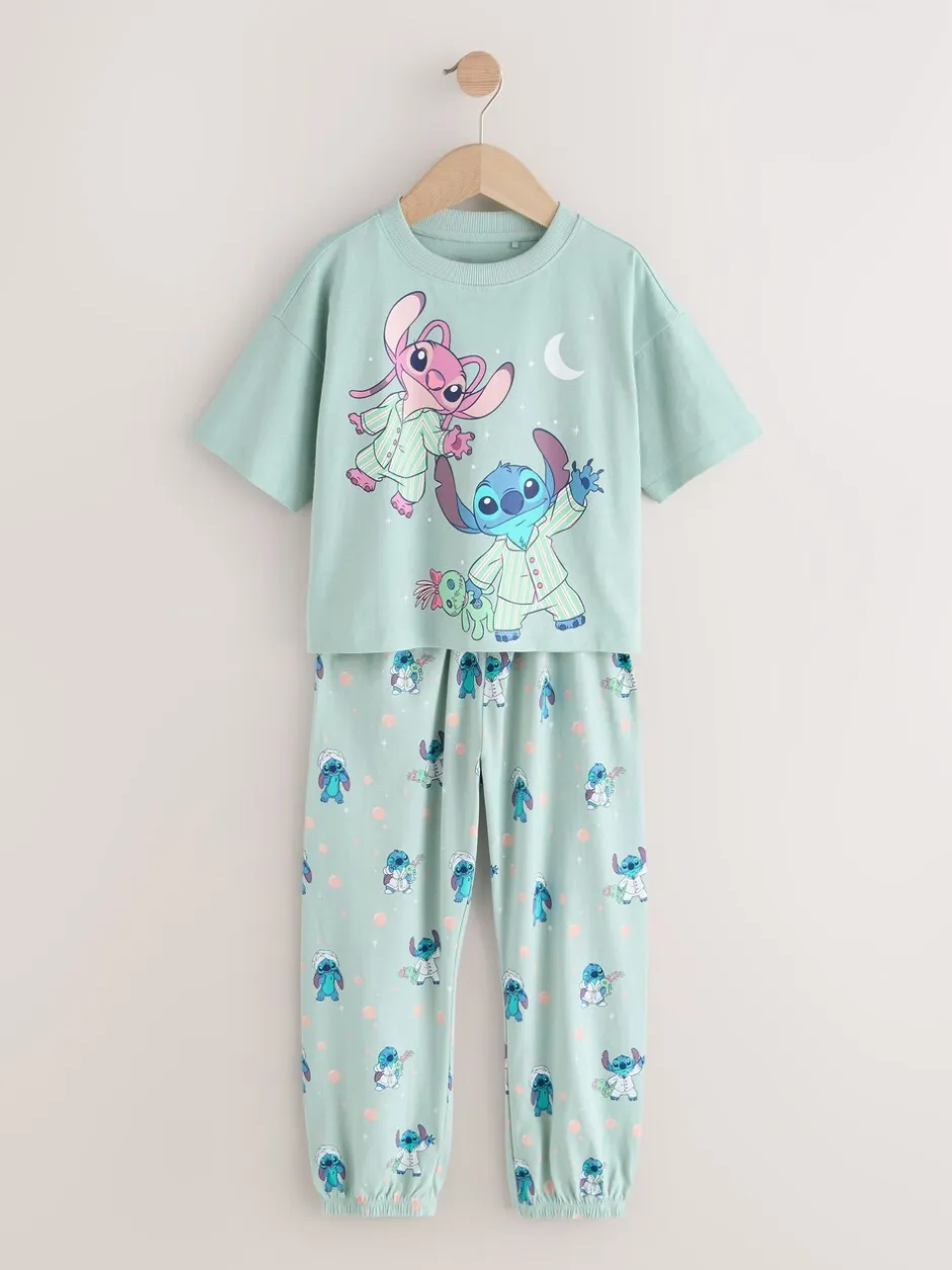 Nachtkleding En Pyjama's|Pyjama's|Next Paars/groen - Lilo & Stitch Joggers Pyjamas 2 Pack (3-16yrs)