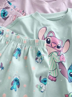 Nachtkleding En Pyjama's|Pyjama's|Next Paars/groen - Lilo & Stitch Joggers Pyjamas 2 Pack (3-16yrs)