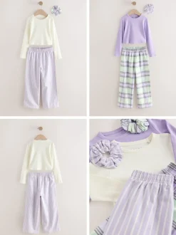 Nachtkleding En Pyjama's|Pyjama's|Next Paars/groen - Set van 2 geweven pyjamabroeken (3-16jr)