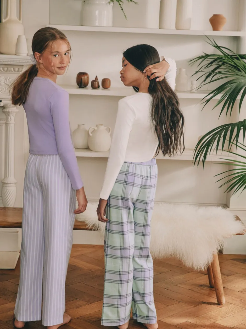Nachtkleding En Pyjama's|Pyjama's|Next Paars/groen - Set van 2 geweven pyjamabroeken (3-16jr)