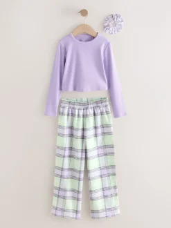 Nachtkleding En Pyjama's|Pyjama's|Next Paars/groen - Set van 2 geweven pyjamabroeken (3-16jr)
