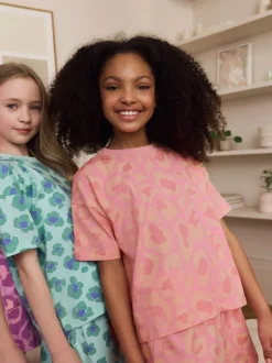 Nachtkleding En Pyjama's|Pyjama's*Next Paars/oranje - Set van 3 pyjama's (3-16 jr)