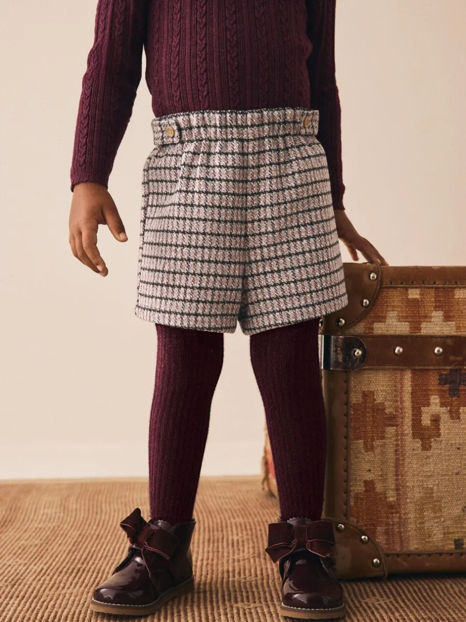 Shorts|Shorts En Rokken*Next Paarsrood - Geruite skort en maillot (3mnd-7jr)