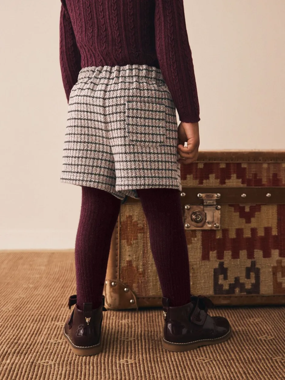 Shorts|Shorts En Rokken*Next Paarsrood - Geruite skort en maillot (3mnd-7jr)