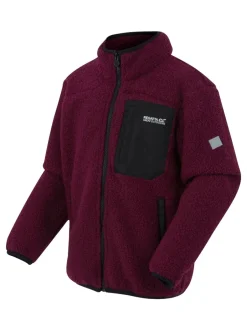 Jassen En Jacks*Regatta - Junior Frankie warme fleece met volledige rits Paarsrood