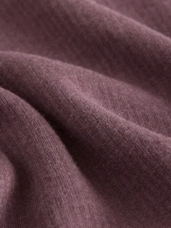 Alle Nacht- En Loungekleding*Next - Thermal Maximum Warmth Cosy Ribbed Roll Neck Top Paarsrood