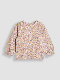 Jumpsuits En Playsuits|Jojo Maman Bébé - Appliqué Velour Dungarees & Top Set Paarsrood met konijnenprint