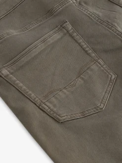 Jeans|Next Paddenstoelbruin - Slim Fit - Comfortabele stretchjeans