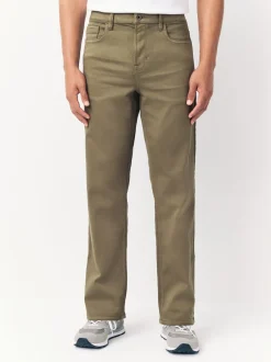 Jeans|Next - Straight fit - Comfortabele stretchjeans Paddenstoelbruin